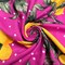 Magenta Lemon Polka Dot Print Double Brushed Jersey Knit Fabric By the Yard